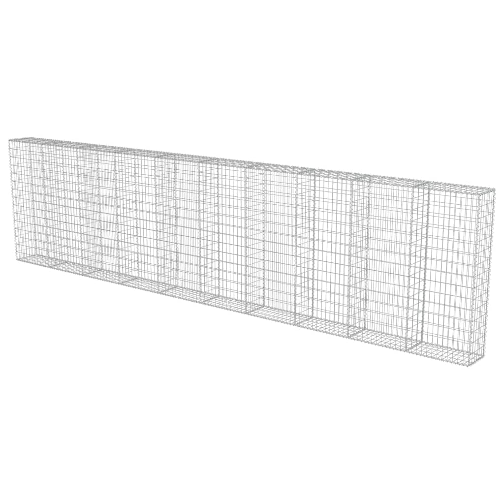 Muro De Gaviones Con Cubiertas Acero Galvanizado 600x30x150 Cm / Vetonek_4