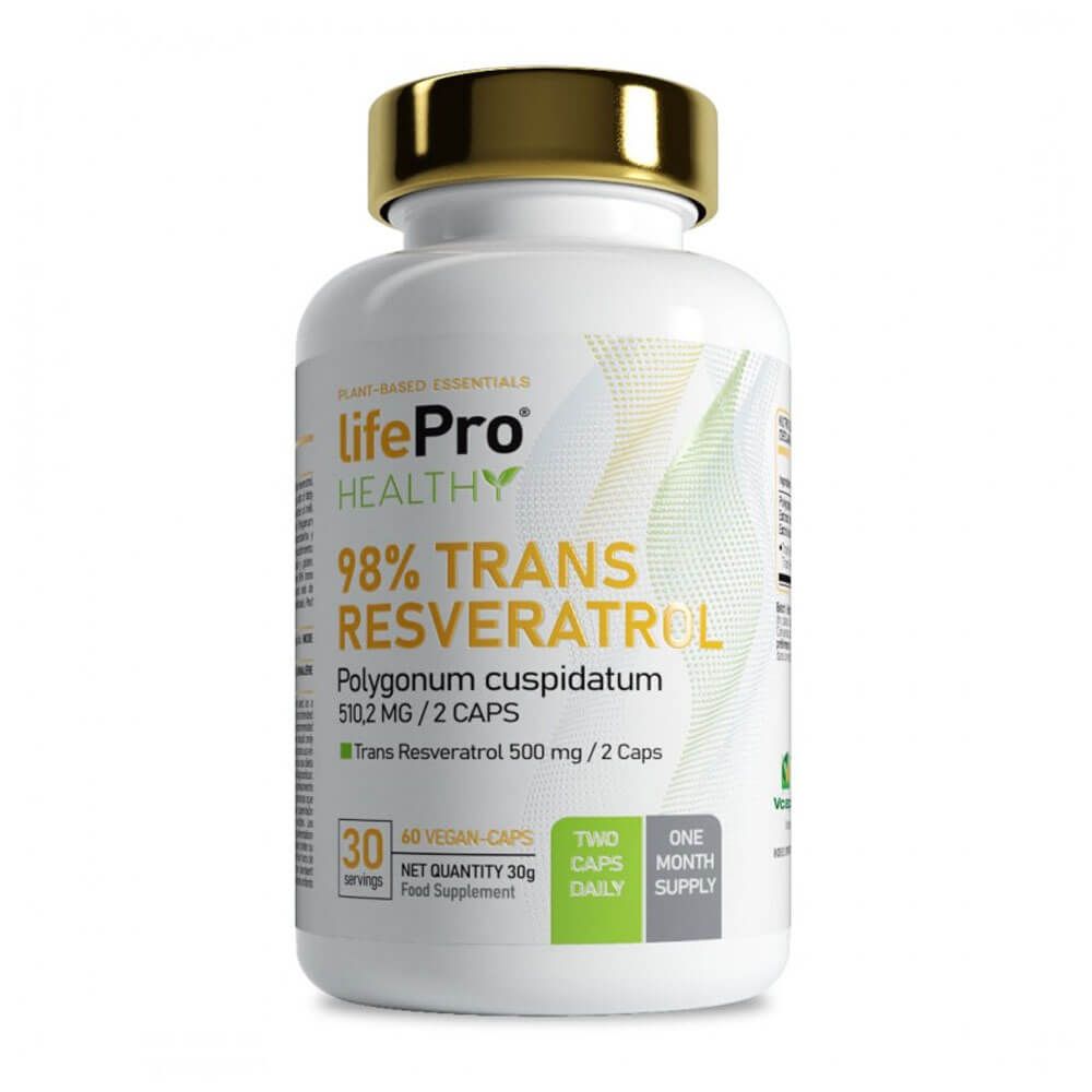 Trans Resveratrol 98% - 60 Cápsulas - Antioxidantes - Lifepro_0