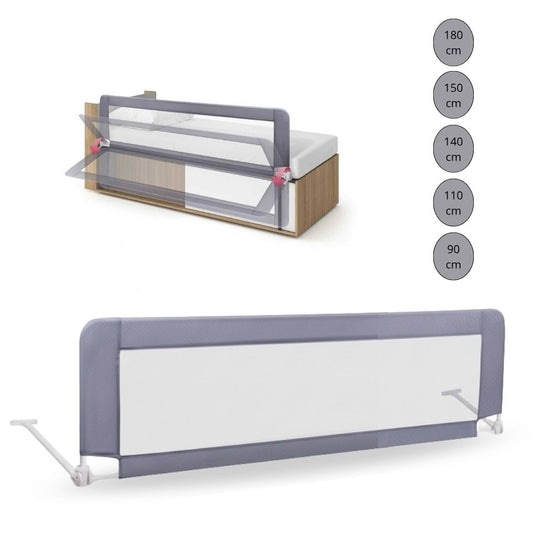 Barandilla De Cama Infantil 110 Cm – Altura Ajustable, Sistema Abatible, Malla Transpirable, Seguridad Anticaídas Bathby_0