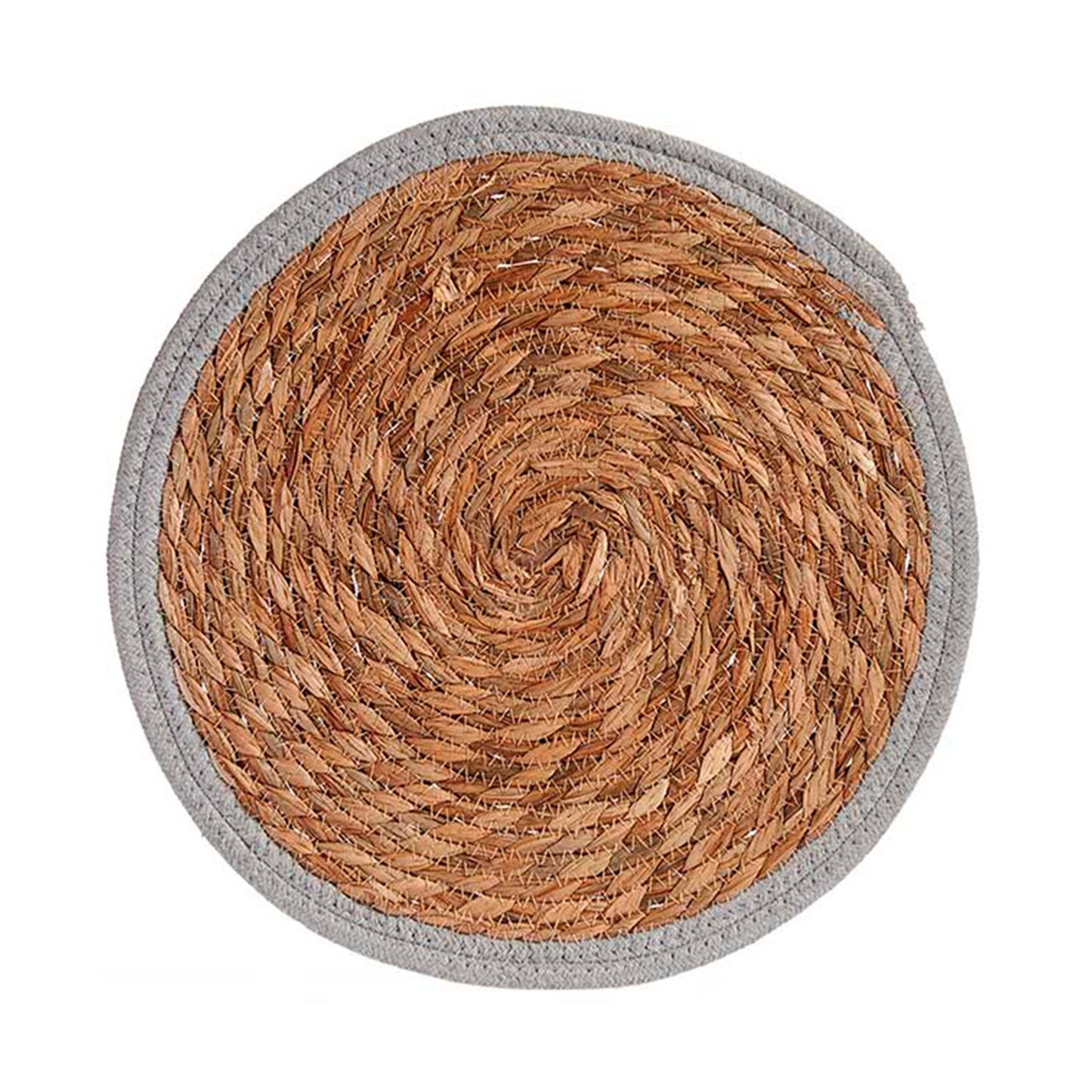 Tapete Natural Borde Gris 35cm Colección Kinvara_2