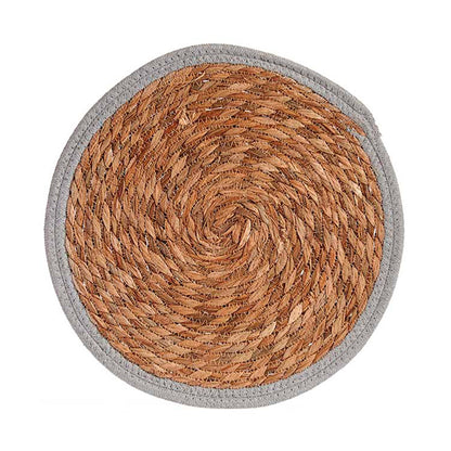 Tapete Natural Borde Gris 35cm Colección Kinvara_2