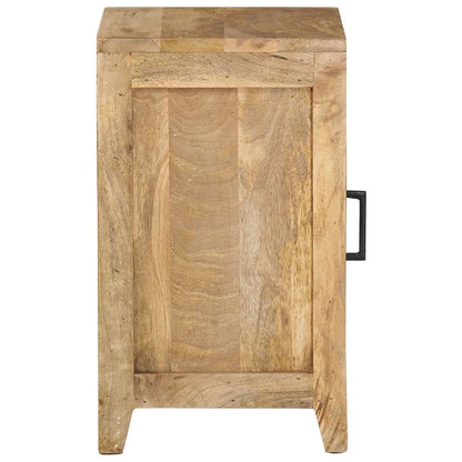Mesita De Noche De Madera Maciza De Mango 40x30x50 Cm_1