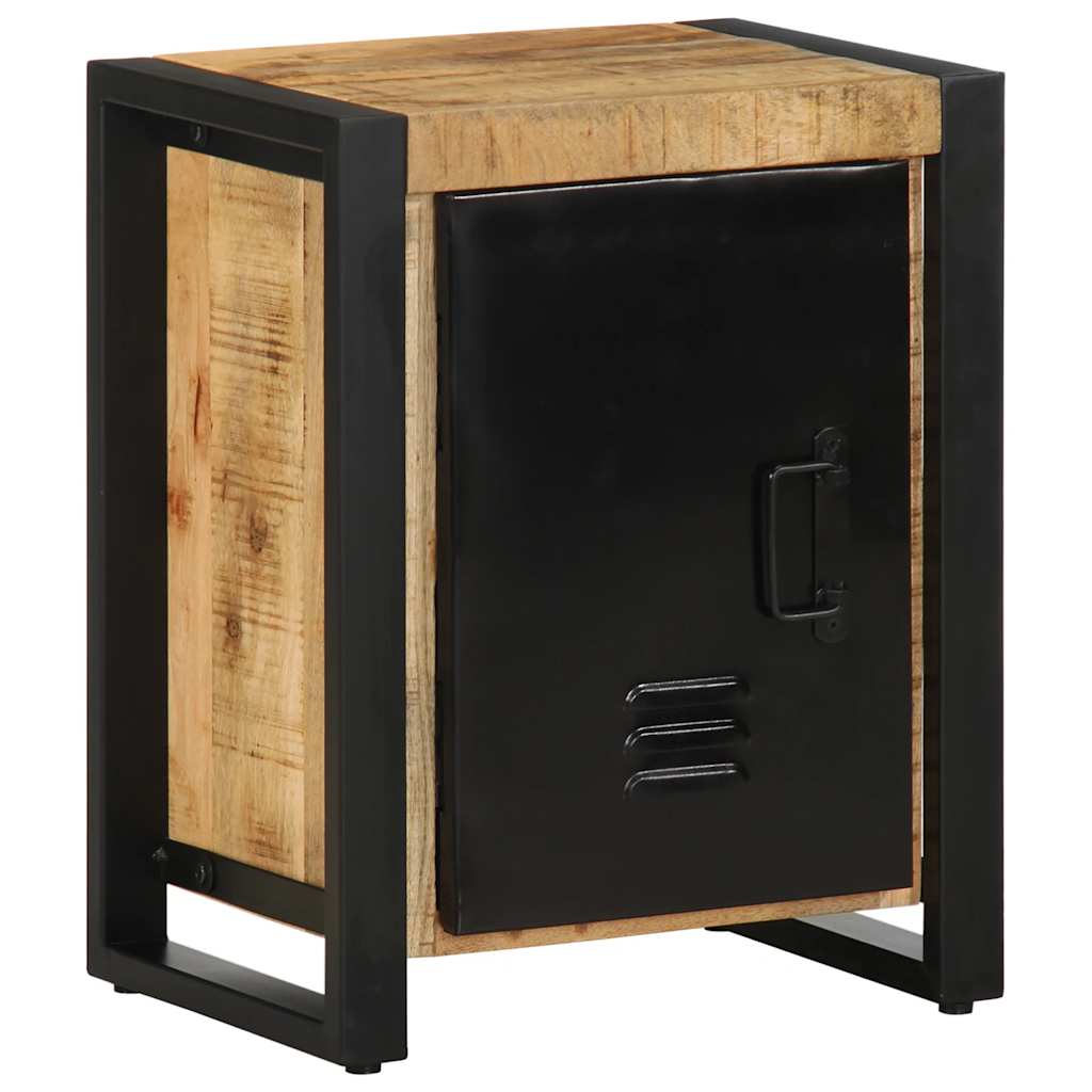 Mesita De Noche Madera Maciza Mango 40x30x51 Cm_1