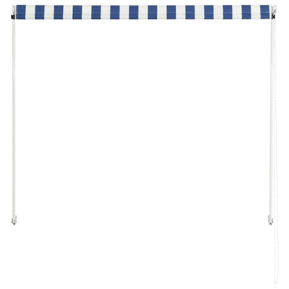Toldo Retráctil 150x150 Cm Azul Y Blanco_4