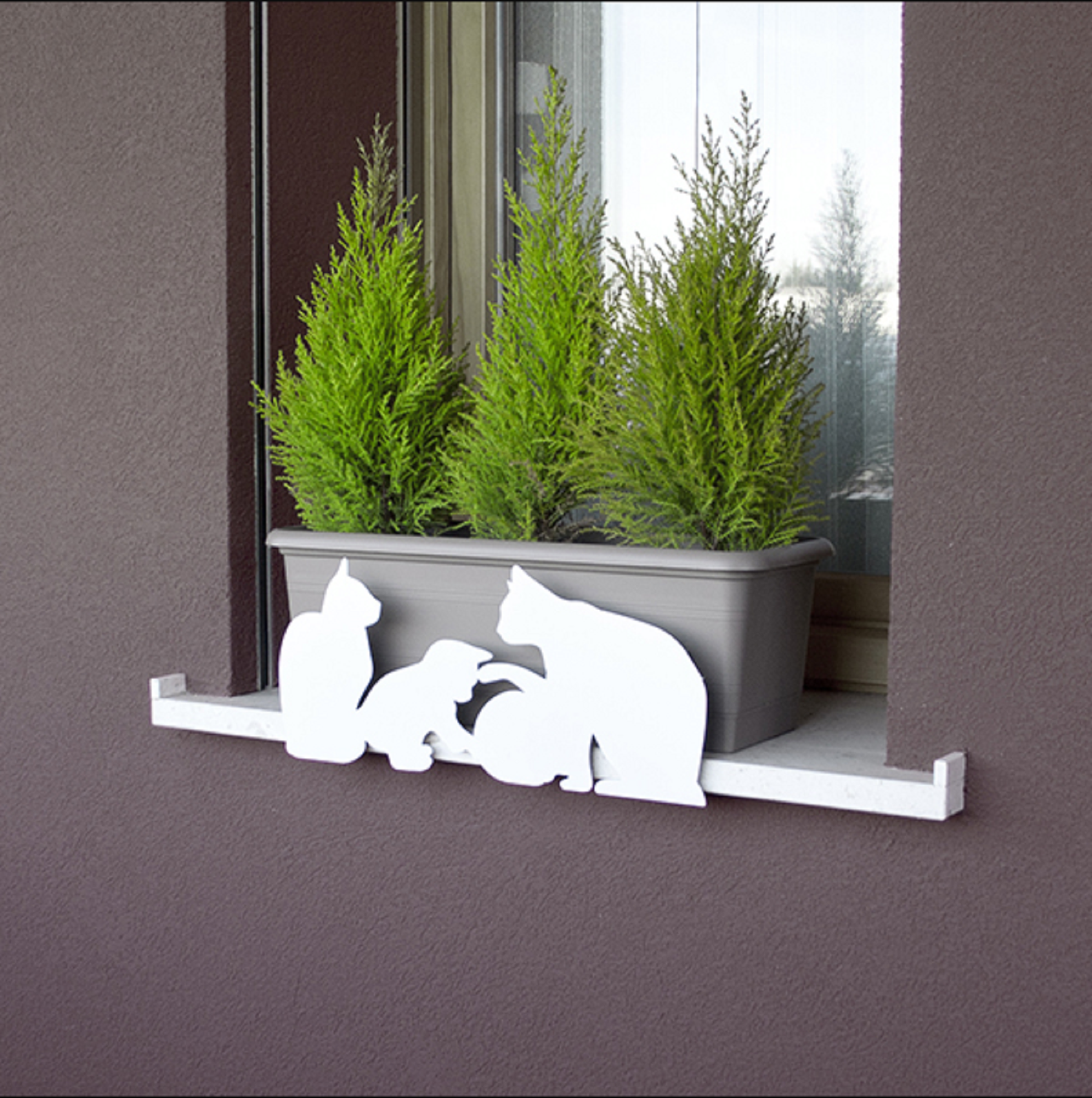 Soporte Jardinera Vasosicuro Pajaros Blanco_0