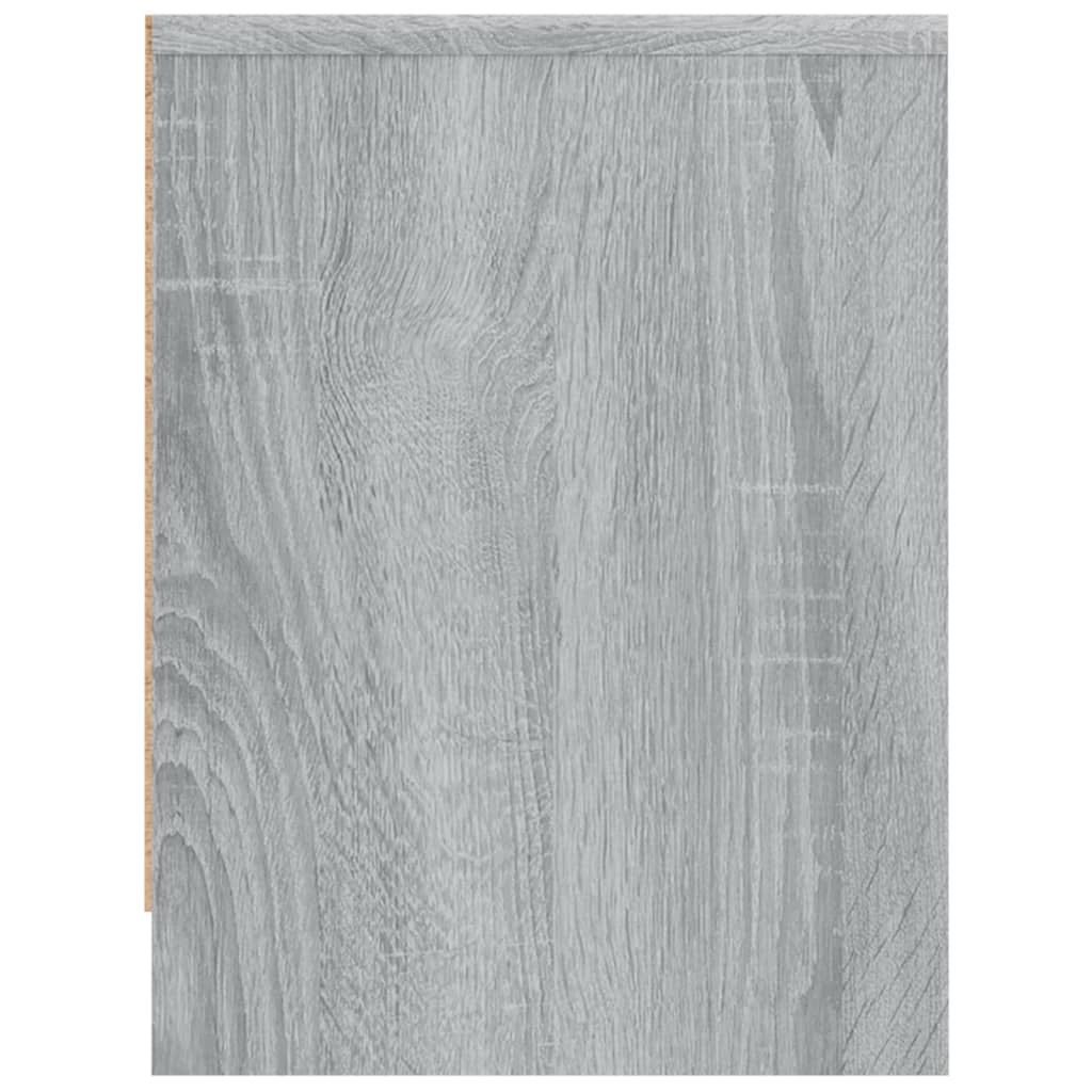 Mesita De Noche Madera De Ingeniería Gris Sonoma 40x30x40 Cm_3