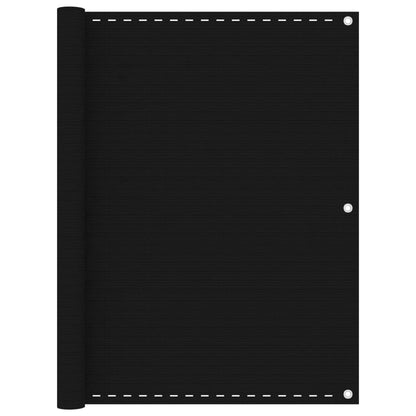 Vidaxl Toldo Para Balcón Hdpe Negro 120x500 Cm_0