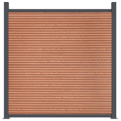 Panel De Valla Wpc Marrón 173x186 Cm / Vetonek_2