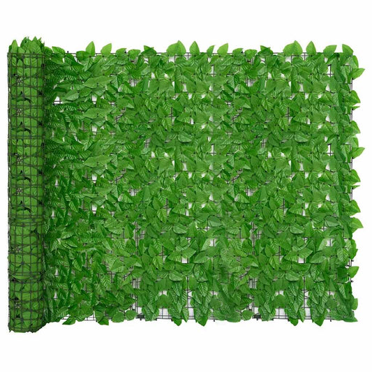 Vidaxl Toldo Para Balcón Con Hojas Verde 300x150 Cm_0