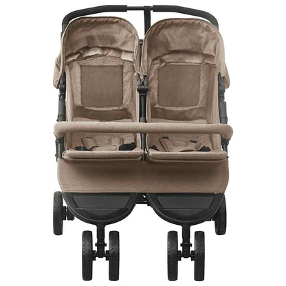 Vidaxl Carrito Para Gemelos De Acero Gris Taupe_1