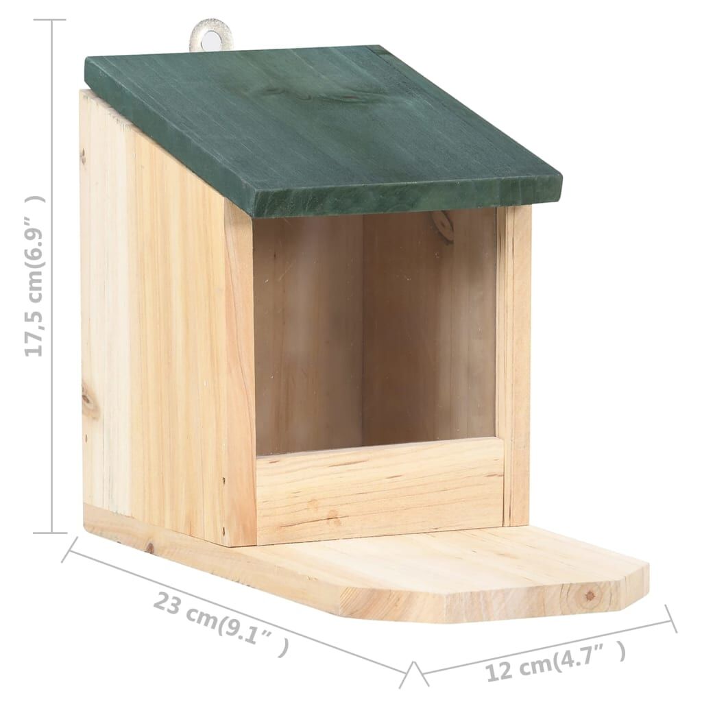 Vidaxl Casas De Ardilla 4 Unidades Madera De Abeto_2