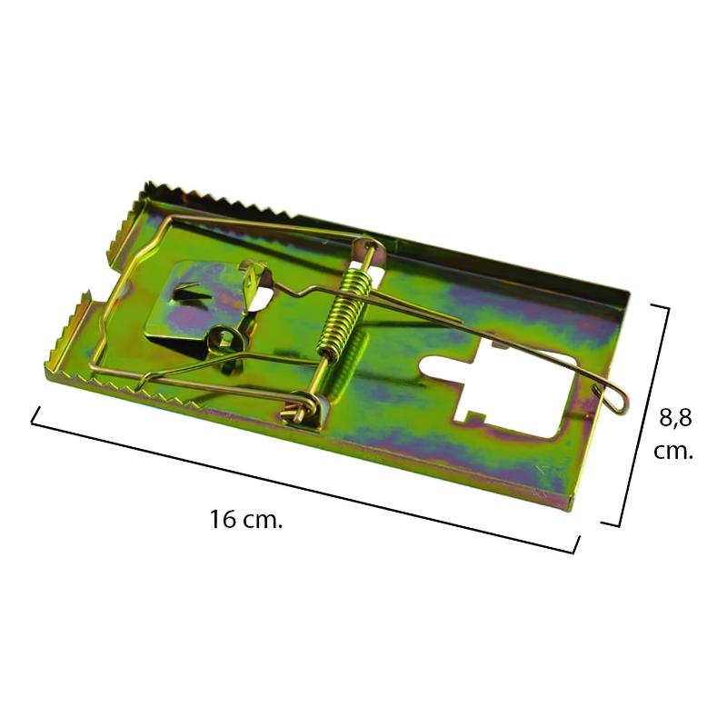 Trampa Ratas Metálica Galvanizada 16 X 8.8 Cm._0