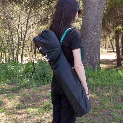 Aktive Pack 2 Sillas Plegables Camping 50x65x38 Cm Con Posavasos Negras_1