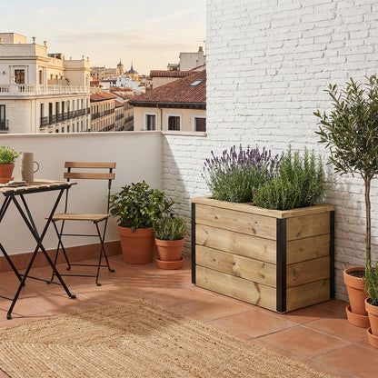 Jardinera De Madera Con Autorriego 60x34x40 Cm Nidum Hortalia_1