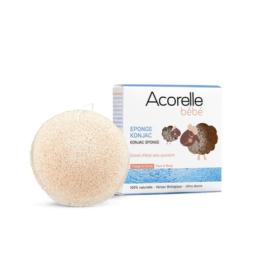 Esponja Konjac Bebé Acorelle, 100 gr