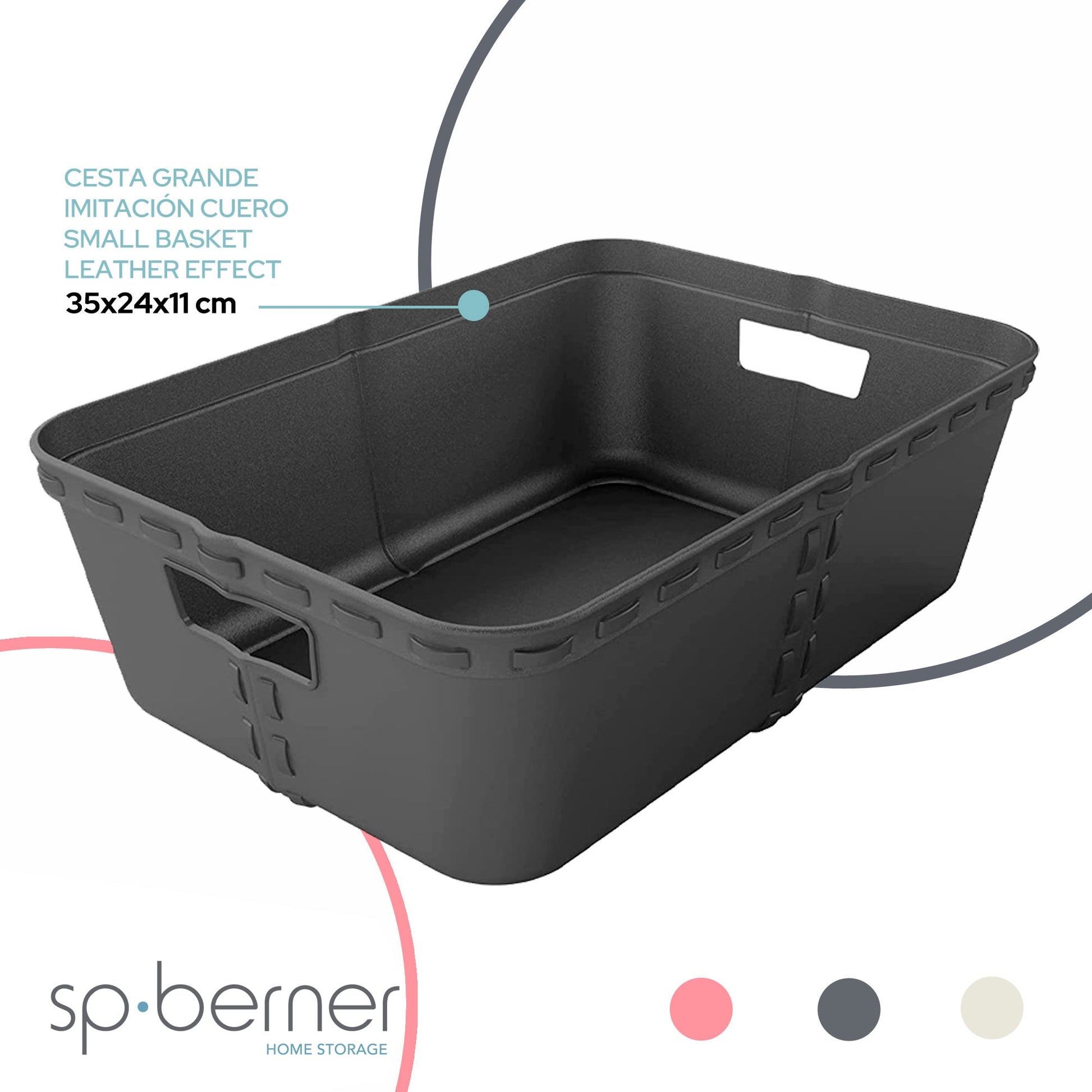 Life Story Cesta De Almacenaje T Large Gris Anthracite_2