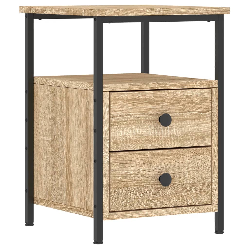 Mesitas Noche 2 Uds Madera Ingeniería Roble Sonoma 34x35,5x50cm_3