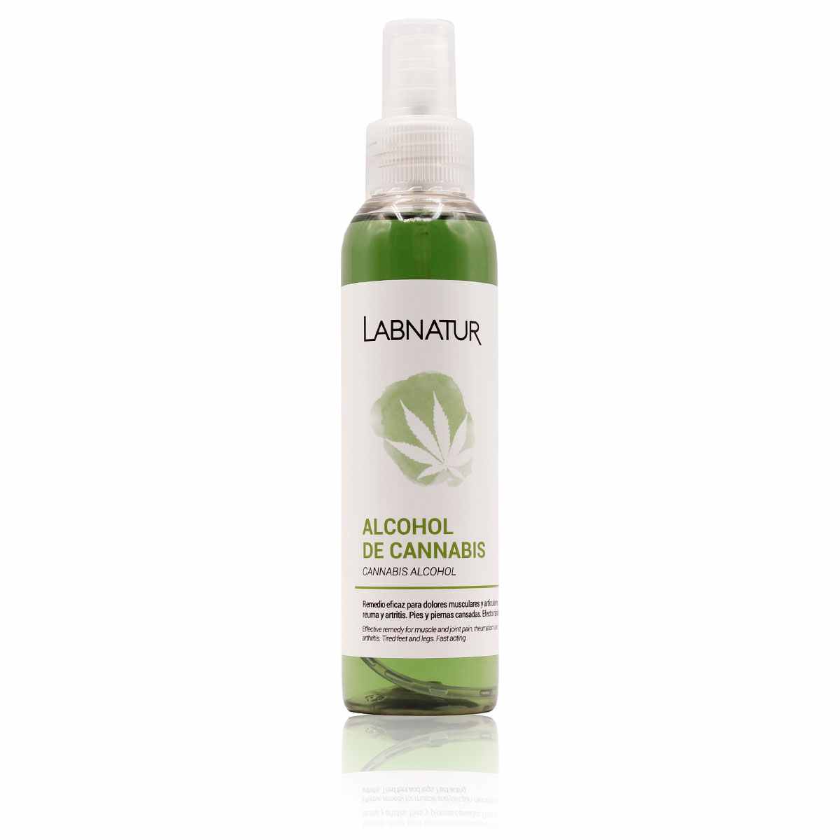 Alcohol de Cannabis Labnatur 125 ml | Extracto de Cannabis | Refresca y Tonifica | Piernas y Músculos Cansados | Vegano_0