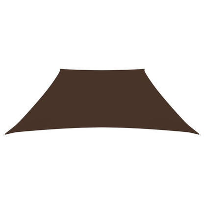 Vidaxl Toldo De Vela Trapezoidal De Tela Oxford Marrón 3/4x3 M_1