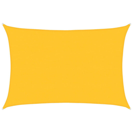Vidaxl Toldo De Vela Rectangular Hdpe Amarillo 160 G/m² 5x6 M_0