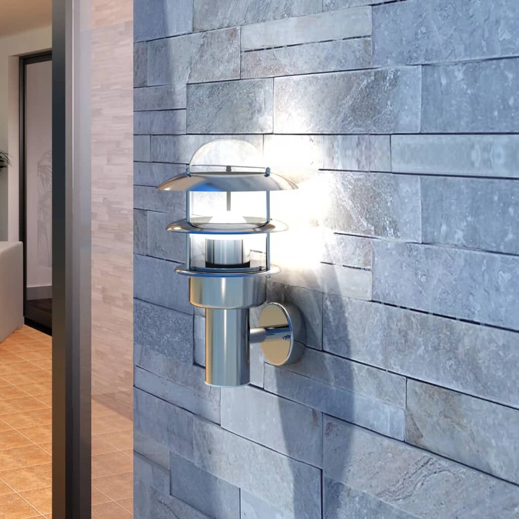 Vidaxl Lámpara De Pared De Exterior De Acero Inoxidable_1