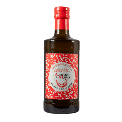 Aceite De Oliva Virgen Extra Macerado Al Chile Scorpion 50 Cl Cristal_0