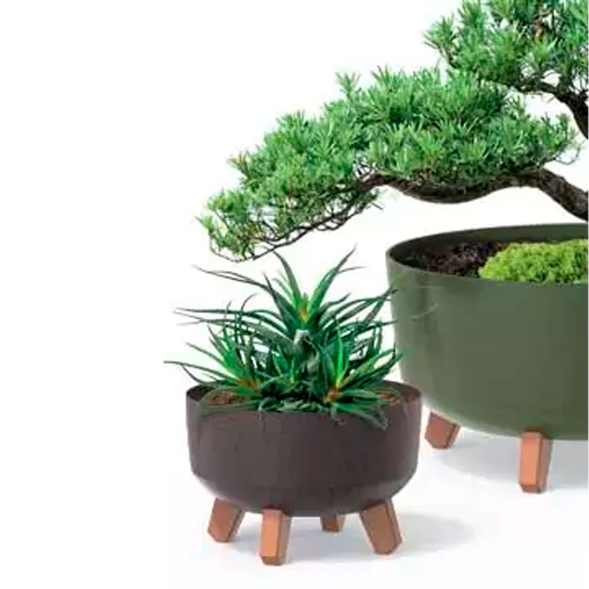 Macetero Color Blanco Roto,sin Depósito , Colección Gracia De 28,5 X 28,5 X 22 Cm, Capacidad De 9,8 L._3