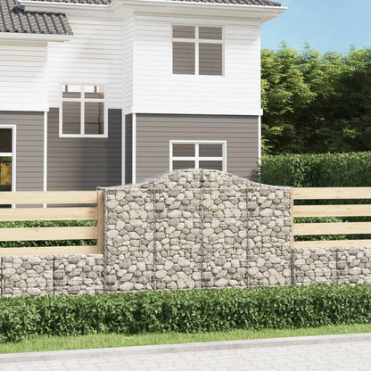 Cestas Gaviones 25 Uds Forma De Arco Hierro 200x50x140/160 Cm_1