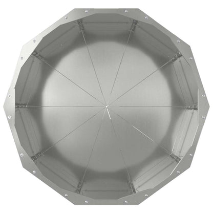 Jardinera Plateado 60 X 60 X 50 Cm Acero Galvanizado_5