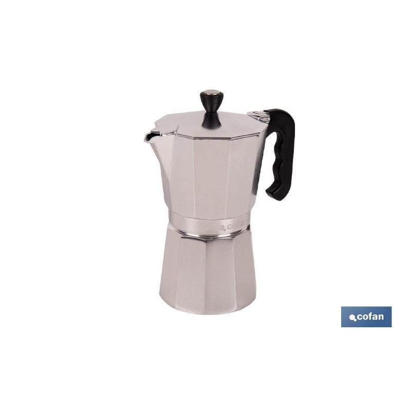Cafetera Italiana De Aluminio Para Inducción 9 Tazas_2