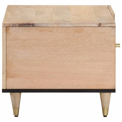 Mesa De Centro De Madera Maciza De Mango 80x50x40 Cm_2