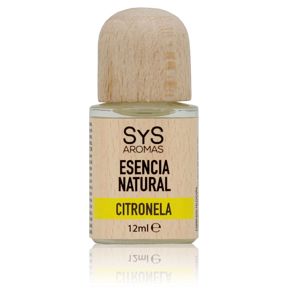 Esencia Natural Citronela SYS Aromas 12 ml | Aroma Cítrico y Herbal | Para Quemadores y Humidificadores_0