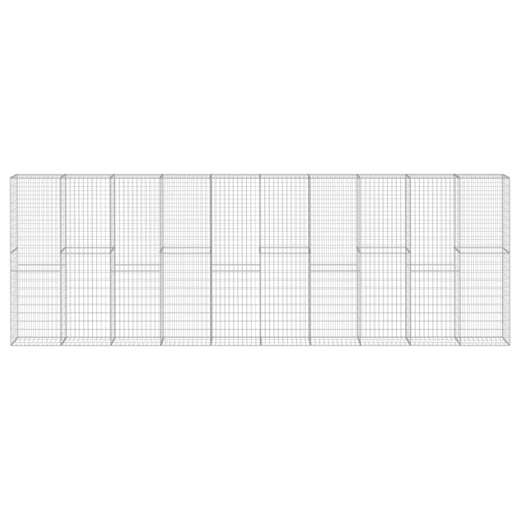 Muro De Gaviones Con Cubiertas Acero Galvanizado 600x30x200 Cm / Vetonek_4