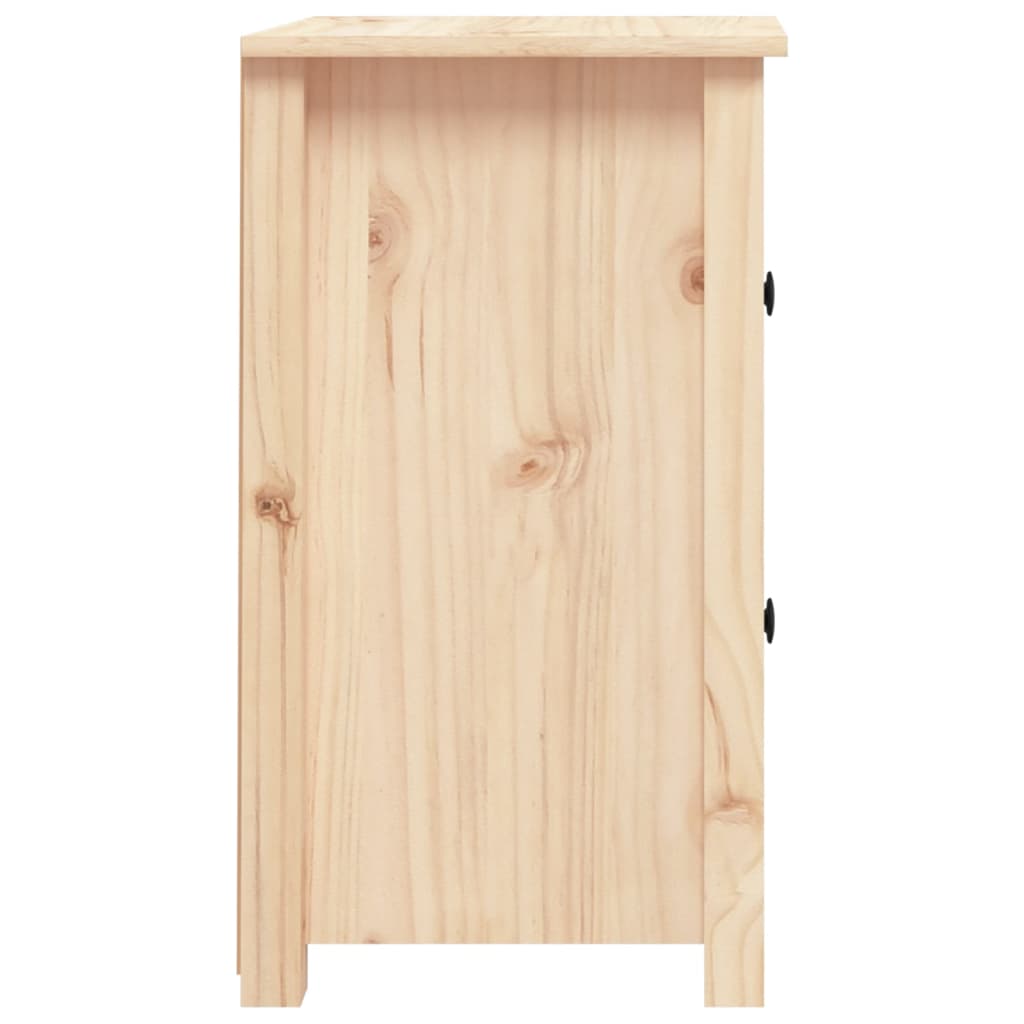 Mesitas De Noche 2 Uds Madera Maciza De Pino 40x35x61,5 Cm_3