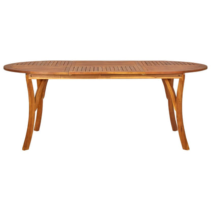 Juego De Comedor De Jardín 7 Piezas Marrón / Vetonek_5