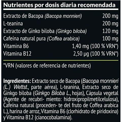 Focus Nootrópico Natural Paleobull  60 Caps