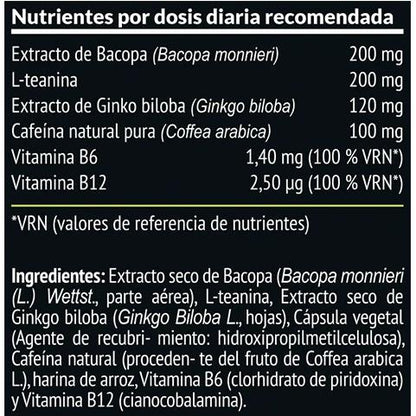 Focus Nootrópico Natural Paleobull  60 Caps