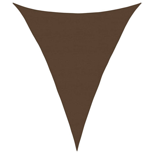 Vidaxl Toldo De Vela Hdpe Marrón 160 G/m² 5x6x6 M_0