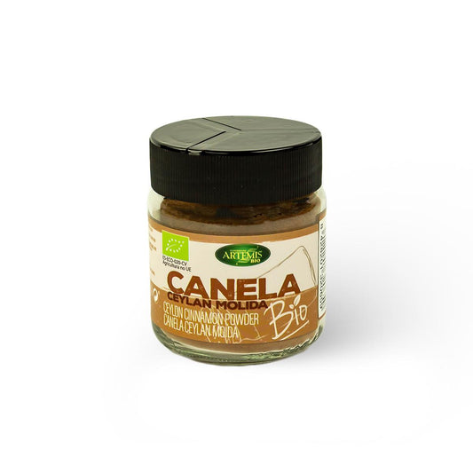 Canela Ceylan Molida Eco Artemis Bio 70 g en tarro grande