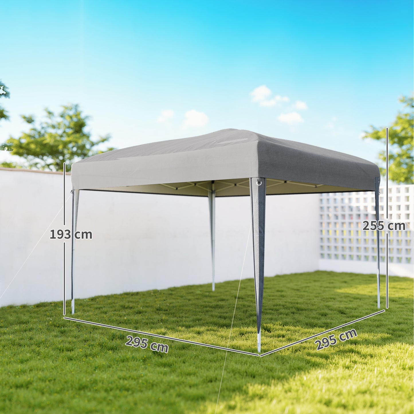 Outsunny Carpa Plegable 3x3 M_2
