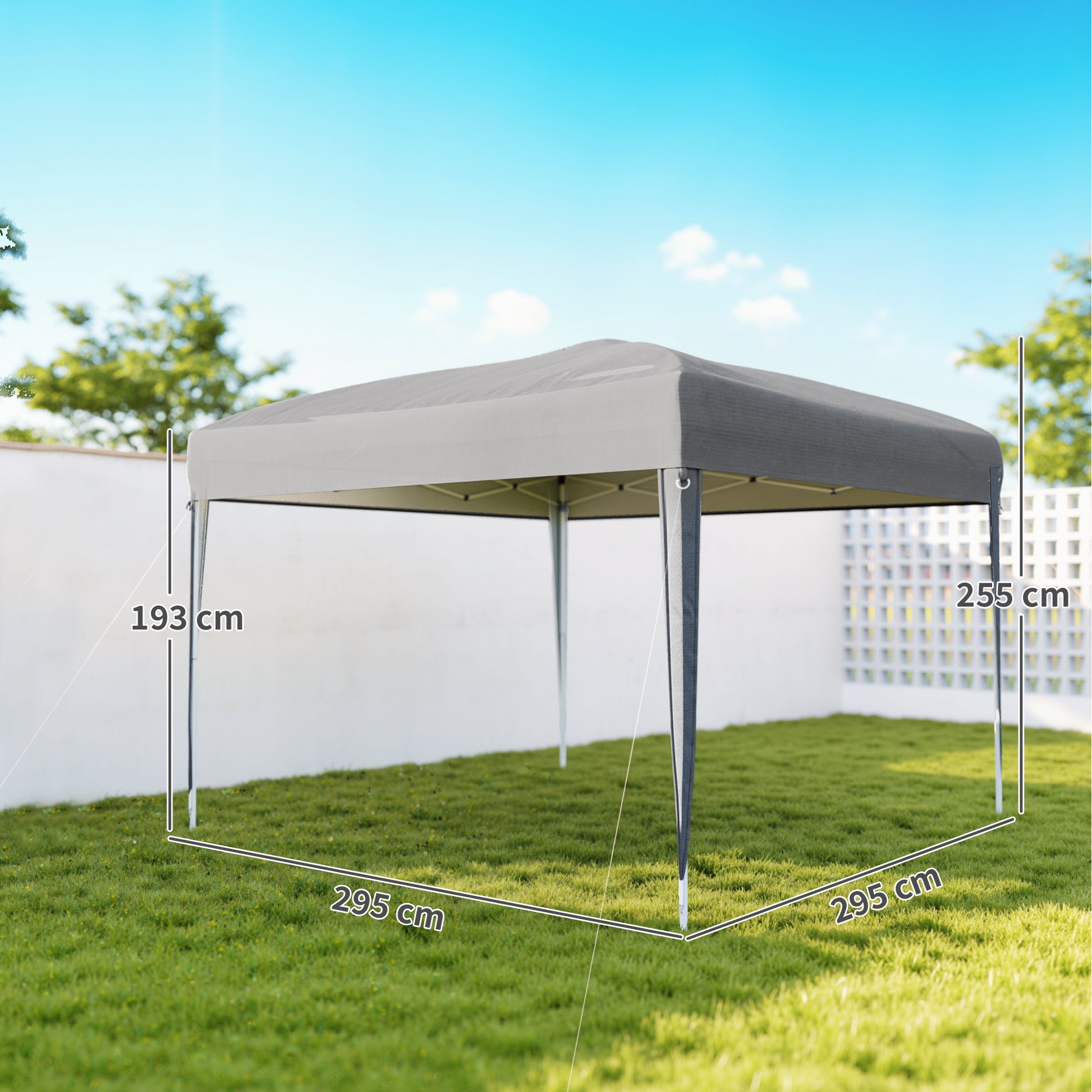 Outsunny Carpa Plegable 3x3 M_2