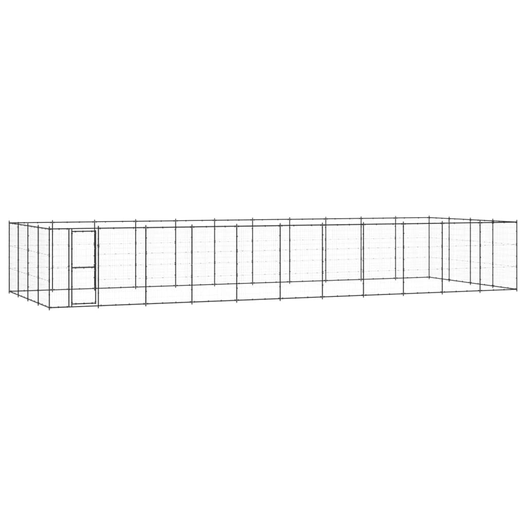 Vidaxl Perrera De Exterior De Acero 53,24 M²_0