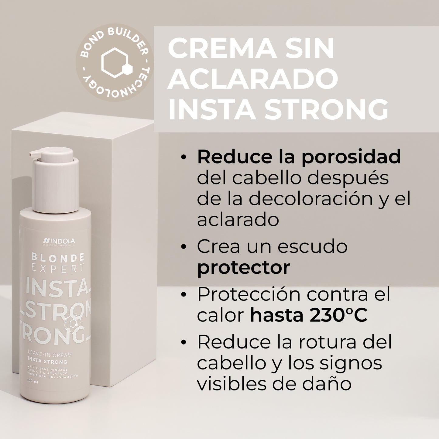 Indola Crema Sin Aclarado Insta Strong Para Rubios Profesionales 145ml_1