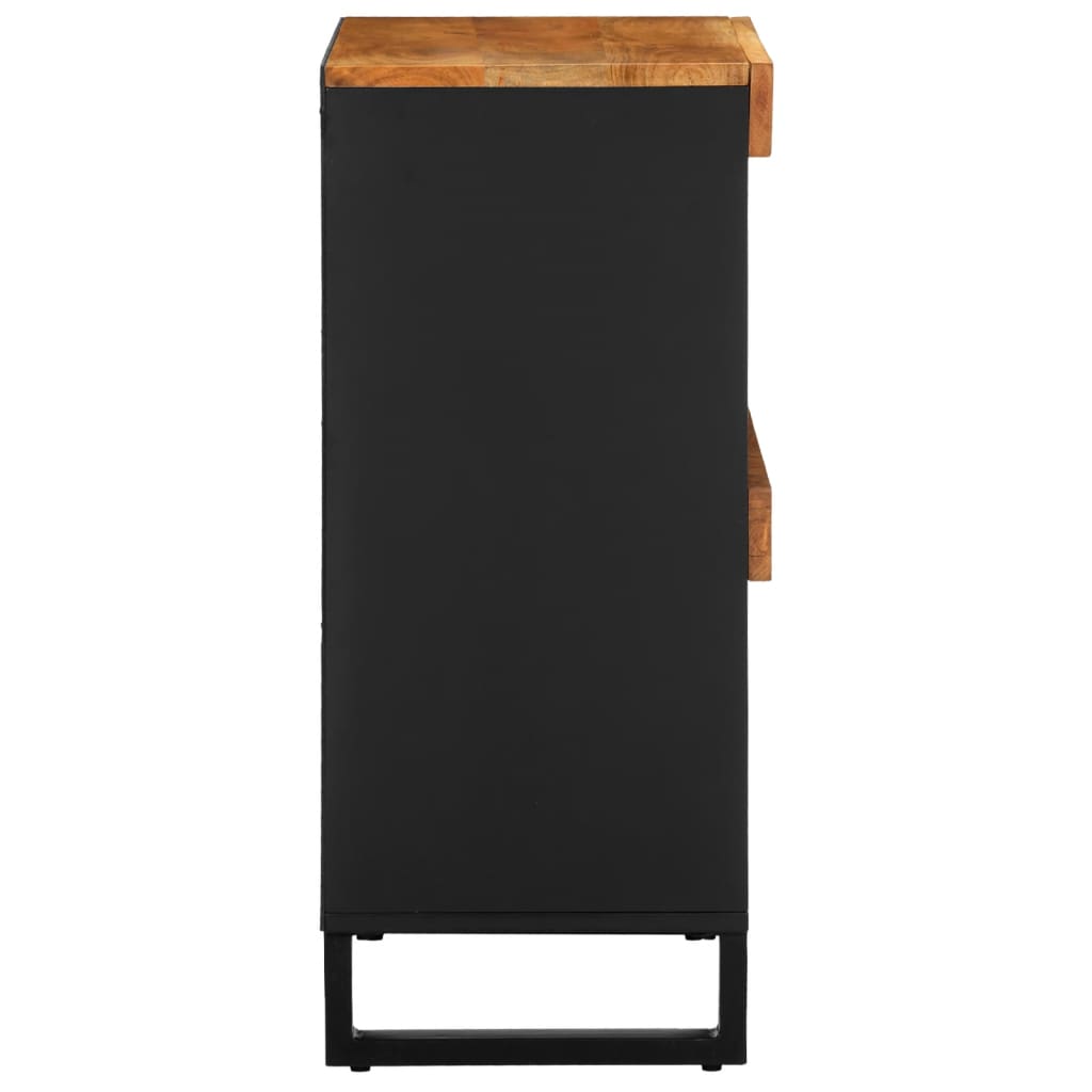 Armario Auxiliar Madera Maciza De Acacia 60x33x75 Cm_2
