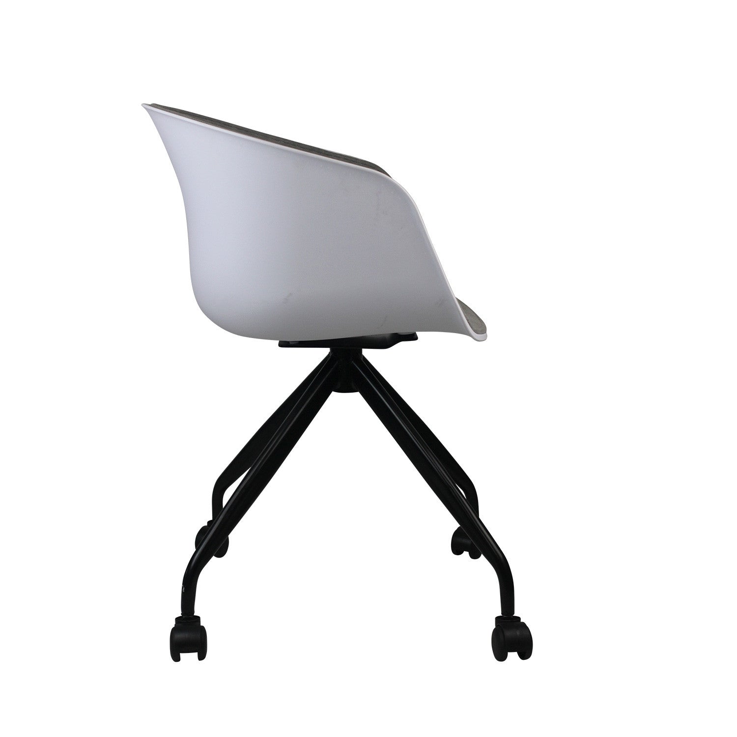 Silla De Escritorio Con Ruedas Simply Gris 78,6x54x49cm Thinia Home_2