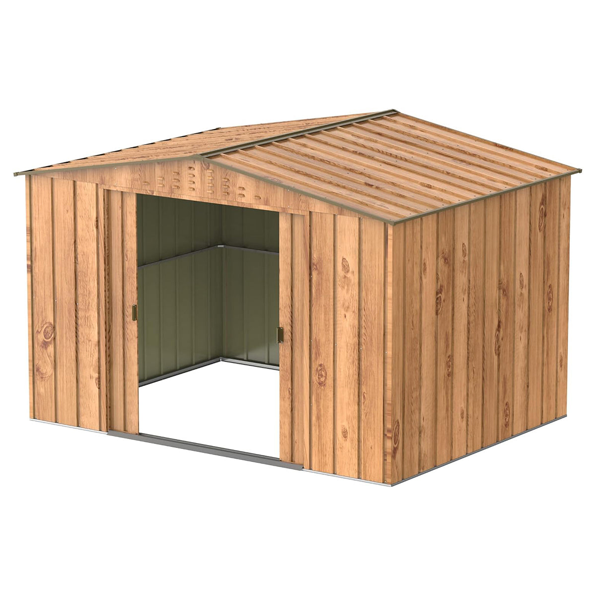 Caseta Jardín Top Hércules 10×8 Metal Imitación Madera_3