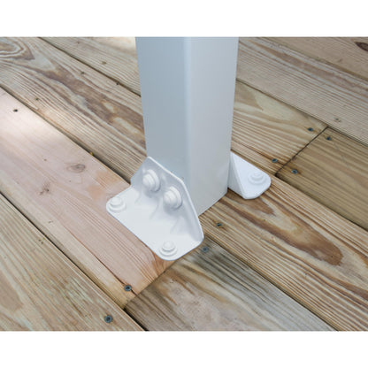 Pérgola adosada Olympia 980x294 blanco