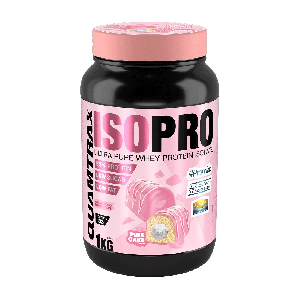 Isopro Cfm - 1kg - Pantera Rosa - Pastelito De Fresa - Proteína De Aislado De Suero Isolate - Quamtrax_0