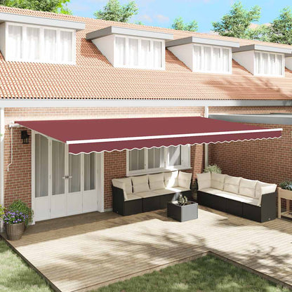 Toldo Retráctil Automático Burdeos 600x300 Cm_1