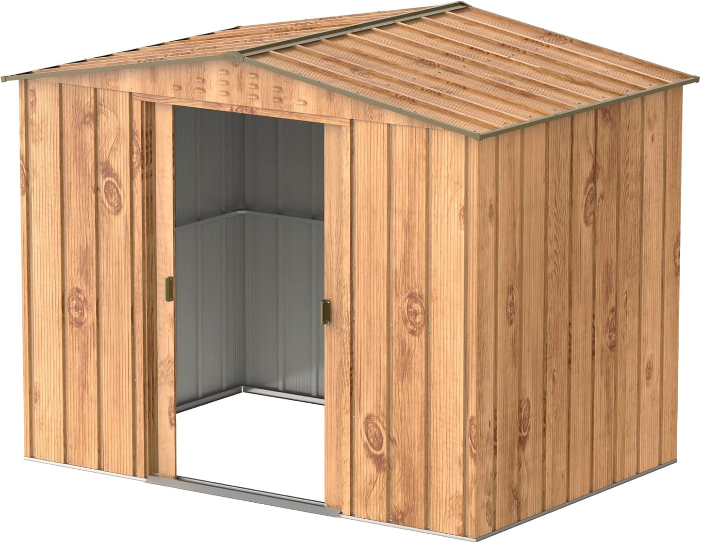 Duramax - Caseta Jardín - Top Artemisa 8x6 - Metal - Color Imitación Madera_2